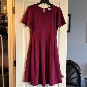 Purple & Navy LuLaRoe Dress